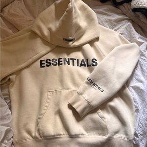 Authentic essentials hoodie (cream) size M